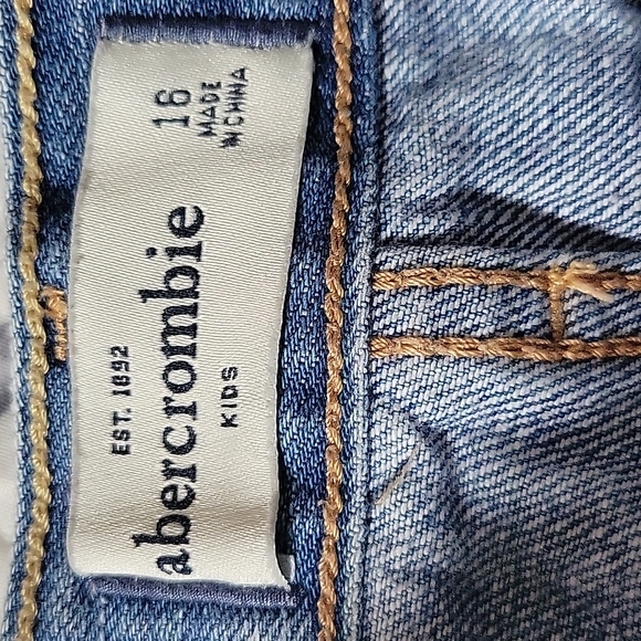 Abercrombie Kids Jean Shorts Distressed So Cute - Picture 10 of 11